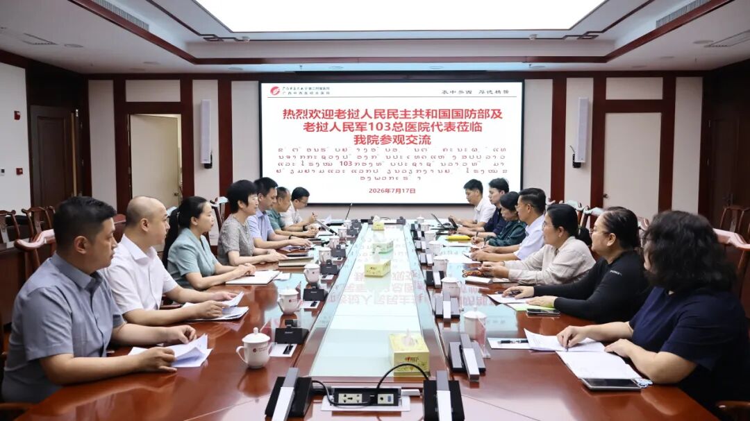 老挝代表团到我院参观交流